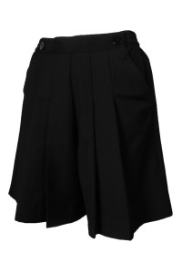 U347 來樣訂做運動褲 女裝 黑色 短褲裙 橡皮筋褲頭 運動褲專門店     運動 褲 裙